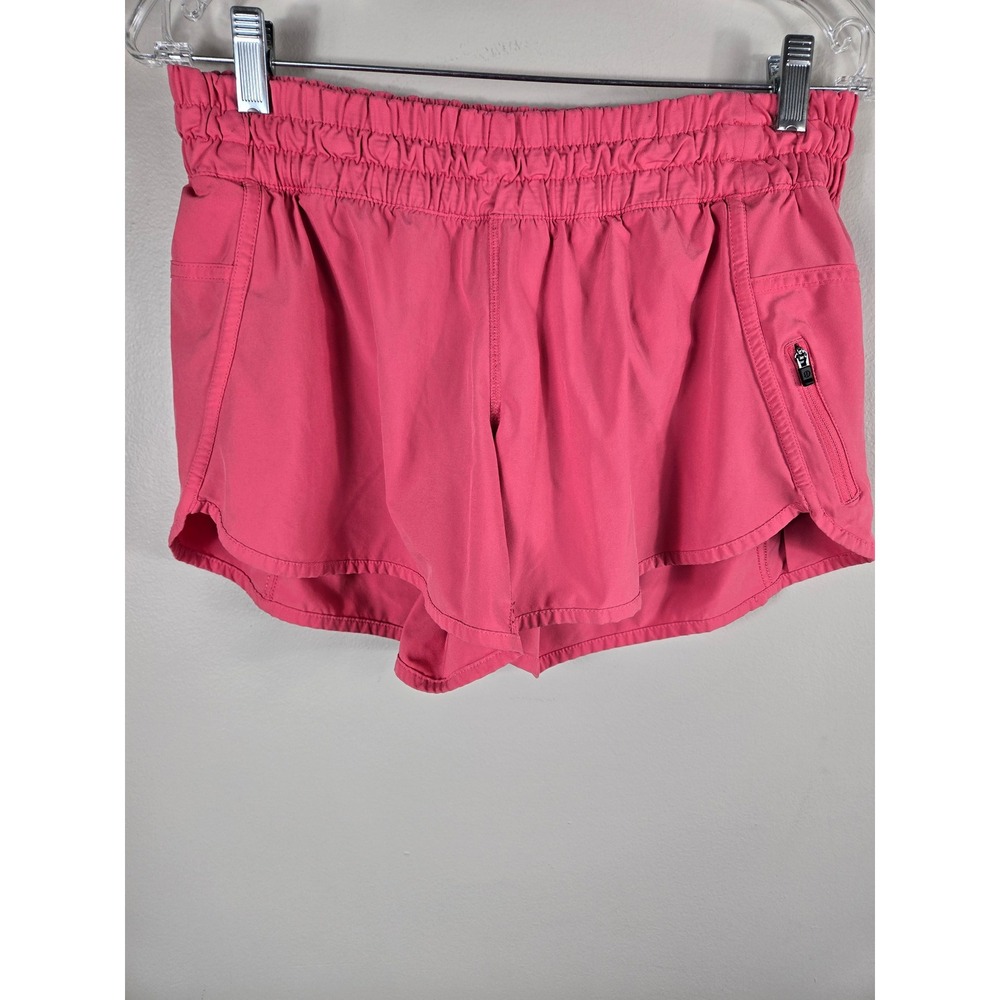 Lululemon Tracker Short V Pink Athletic Running Shorts Women Size 10